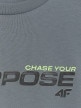 Chłopięcy longsleeve z nadrukiem 4F 4FJRAW25TLONM585 - zielony