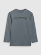 Chłopięcy longsleeve z nadrukiem 4F 4FJRAW25TLONM585 - zielony