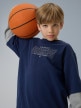 mini: Chłopięcy longsleeve z nadrukiem 4F 4FJRSS26TLONM631 - granatowy (1)