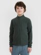4F JUNIOR Chłopięcy polar rozpinany bez kaptura 4F 4FJRSS25TFLEM392  khaki Khaki