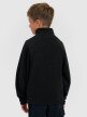 mini: Chłopięcy polar rozpinany ze stójką 4F 4FJRAW25TFLEM490 - czarny (6)