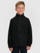 mini: Chłopięcy polar rozpinany ze stójką 4F 4FJRAW25TFLEM490 - czarny (1)