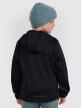 Chłopięcy softshell rozpinany z kapturem 4F 4FJRAW25TSOFM516 - czarny