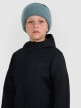 Chłopięcy softshell rozpinany z kapturem 4F 4FJRAW25TSOFM516 - czarny