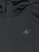 Chłopięcy softshell rozpinany z kapturem 4F 4FJRAW25TSOFM516 - czarny