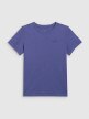  4F JUNIOR Chłopięcy tshirt basic 4F 4FJRAW25TTSHM3260  niebieski Niebieski