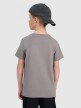 mini: Chłopięcy t-shirt basic 4F 4FJRAW25TTSHM3260 - szary (4)