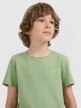 mini: Chłopięcy t-shirt basic 4F 4FJRAW25TTSHM3260 - zielony (4)
