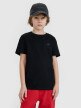 4F JUNIOR Chłopięcy tshirt basic 4F 4FJWSS25TTSHM2178  czarny Czarny