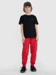 Chłopięcy t-shirt basic 4F 4FJWSS25TTSHM2178 - czarny
