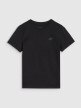 Chłopięcy t-shirt basic 4F 4FJWSS25TTSHM2178 - czarny