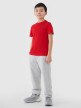 Chłopięcy t-shirt basic 4F 4FJWSS25TTSHM2178 - czerwony