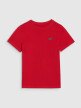 Chłopięcy t-shirt basic 4F 4FJWSS25TTSHM2178 - czerwony
