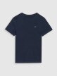 Chłopięcy t-shirt basic 4F 4FJWSS25TTSHM2178 - granatowy
