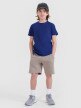 Chłopięcy t-shirt basic 4F 4FJWSS25TTSHM2178 - niebieski