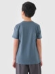 Chłopięcy t-shirt basic 4F 4FJWSS25TTSHM2178 - niebieski