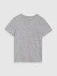 Chłopięcy t-shirt basic 4F 4FJWSS25TTSHM2178 - szary
