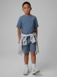 mini: Chłopięcy t-shirt bez nadruku 4F 4FJRSS26TTSHM3598 - denim (2)