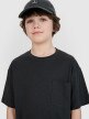 Chłopięcy t-shirt oversize 4F 4FJRSS25TTSHM2870 - szary