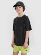 Chłopięcy t-shirt oversize 4F 4FJRSS25TTSHM2870 - szary