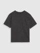 Chłopięcy t-shirt oversize 4F 4FJRSS25TTSHM2870 - szary