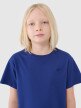 Chłopięcy t-shirt oversize 4F 4FJWSS25TTSHM2324 - niebieski
