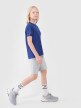 Chłopięcy t-shirt oversize 4F 4FJWSS25TTSHM2324 - niebieski