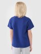 Chłopięcy t-shirt oversize 4F 4FJWSS25TTSHM2324 - niebieski