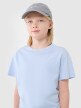 Chłopięcy t-shirt oversize 4F 4FJWSS25TTSHM2324 - niebieski