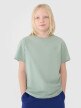 Chłopięcy t-shirt oversize 4F 4FJWSS25TTSHM2324 - zielony