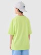 Chłopięcy t-shirt oversize z nadrukiem 4F 4FJASAW24TTSHM2596 - zielony