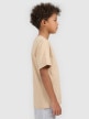 mini: Chłopięcy t-shirt regular 4F 4FJWSS26TTSHM3006 - beżowy (3)
