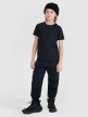Chłopięcy t-shirt trekkingowy 4F 4FJWSS25TFTSM1212 - czarny