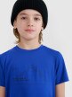 4F JUNIOR Chłopięcy tshirt trekkingowy 4F 4FJWSS25TFTSM1212  niebieski Niebieski