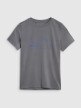 Chłopięcy t-shirt trekkingowy 4F 4FJWSS25TFTSM1212 - szary
