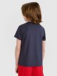 Chłopięcy t-shirt treningowy 4F 4FJWSS25TFTSM1209 - szary
