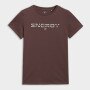 mini: Chłopięcy t-shirt z nadrukiem 4F 4FJRAW25TTSHM3167 - brązowy (7)