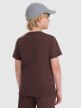 mini: Chłopięcy t-shirt z nadrukiem 4F 4FJRAW25TTSHM3167 - brązowy (4)