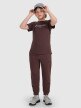 mini: Chłopięcy t-shirt z nadrukiem 4F 4FJRAW25TTSHM3167 - brązowy (2)