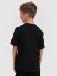 mini: Chłopięcy t-shirt z nadrukiem 4F 4FJRAW25TTSHM3168 - czarny (6)