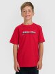  4F JUNIOR Chłopięcy tshirt z nadrukiem 4F 4FJRAW25TTSHM3168  czerwony Czerwony