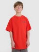 4F JUNIOR Chłopięcy tshirt z nadrukiem 4F 4FJRSS25TTSHM2640  czerwony Czerwony