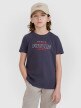 4F JUNIOR Chłopięcy tshirt z nadrukiem 4F 4FJRSS25TTSHM2820  szary Szary