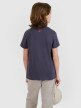 Chłopięcy t-shirt z nadrukiem 4F 4FJRSS25TTSHM2820 - szary