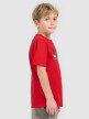mini: Chłopięcy t-shirt z nadrukiem 4F 4FJRSS26TTSHM3681 - czerwony (3)