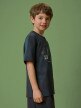 mini: Chłopięcy t-shirt z nadrukiem 4F 4FJRSS26TTSHM3693 - szary (3)