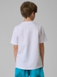 mini: Chłopięcy t-shirt z nadrukiem 4F 4FJRSS26TTSHM3830 - biały (4)