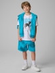 mini: Chłopięcy t-shirt z nadrukiem 4F 4FJRSS26TTSHM3830 - biały (2)