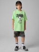mini: Chłopięcy t-shirt z nadrukiem 4F 4FJRSS26TTSHM3831 - zielony (6)