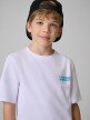 mini: Chłopięcy t-shirt z nadrukiem 4F 4FJRSS26TTSHM3832 - biały (4)